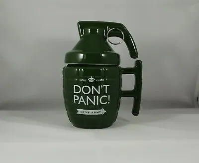 Dad's Army Dont Panic Green Grenade Mug And Lid Collectable • £8