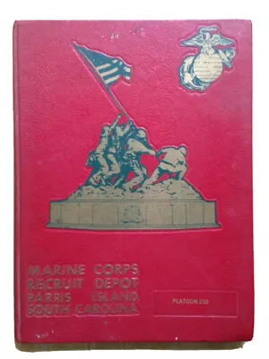 1975 U. S. Marine Corps Basic Training Yearbook Platoon 202 Parris Island Sc • $99.99