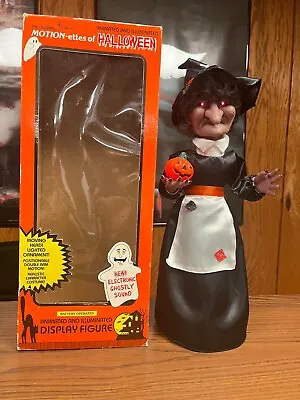 1989 Telco Motion-ettes Of Halloween WITCH Figure Decor  In Original Box • $38