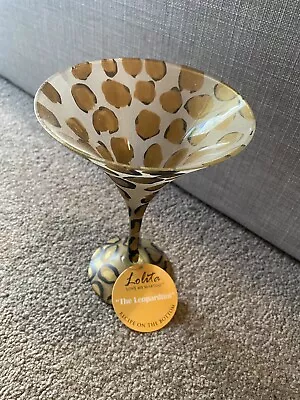 Lolita Martini Glass Collection Leopardtini Decorative Hand Painted Gift Boxed • $25