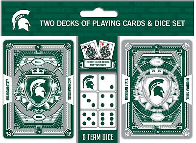 MasterPieces - Michigan State Spartans - NCAA 2-Pack Playing Cards & Dice Set • $19.99