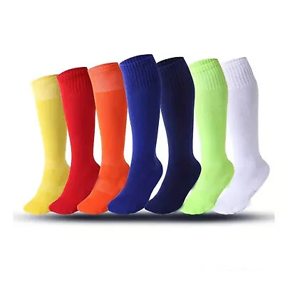 Knee High Soccer Socks Youth Over Knee Long Football Sock Boy Girl Women Adult • $5.98