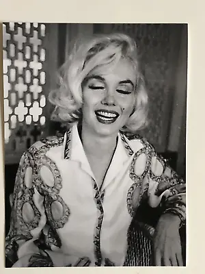 Marilyn Monroe Photo By George Barris 8x6 Lovely Smile Summer 1962 Pucci Blouse • $13.89