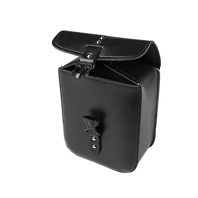 Motorcycle Side Saddle Bag Saddlebag Luggage Pannier Pouch Leather Weatherproof • $24.20