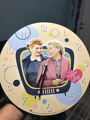 2010 CBS I Love Lucy And Ethel 13-3/4” Quarts Wall Clock - Excellent • $5