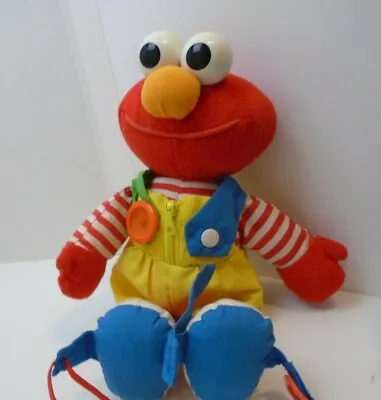 Vintage 1993 TYCO SESAME STREET DRESS ME UP ELMO PLUSH Baby Learning Sensory Toy • $14.73