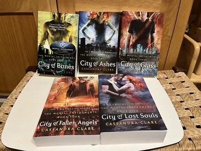 £4.95 • Buy Cassandra Clare The Mortal Instruments City Of Bones Book Set 1 To 5