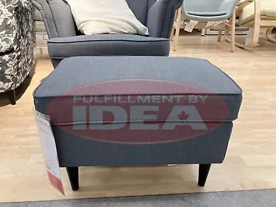 Brand New IKEA STRANDMON Footstool Ottoman Nordvalla Dark Gray 903.004.19 • $141.02