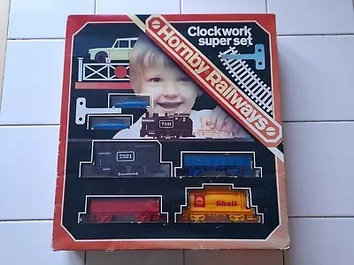 Hornby R533 Clockwork Super Set Vintage Boxed Train • £10