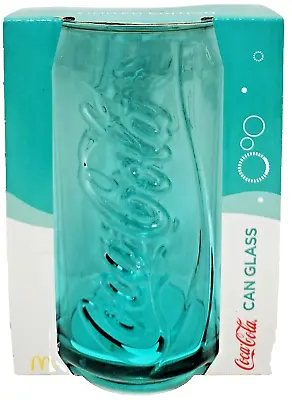 2017 McDonald's 350ml Coca Cola Limited Edition Blue Can Shaped   Glass - New • $28.95