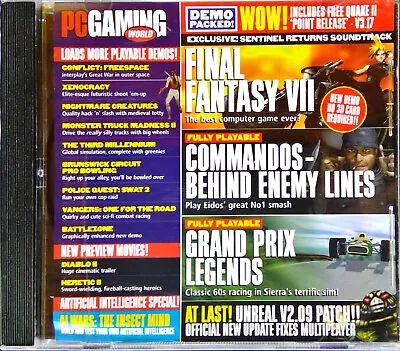 PC Gaming World Demo Disc Issue 20 September 1998 Final Fantasy Commandos • $19.95