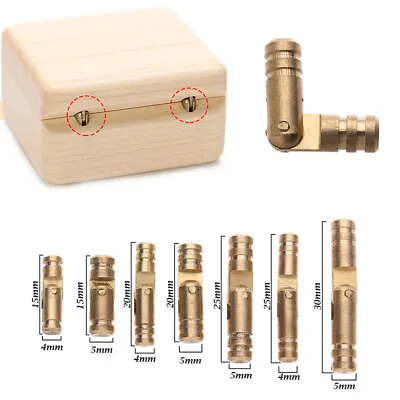 10Pcs Copper Brass Cabinet Hinge Jewelry Box Invisible Concealed Barrel Hinges • $4.94