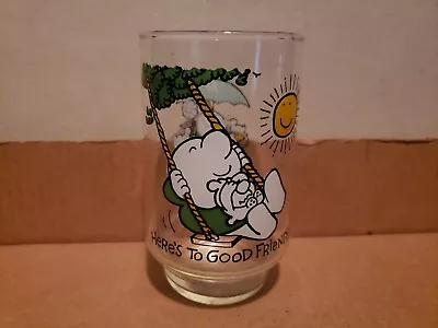 7 Up Collector Series Ziggy Cartoon Glass 1977 Green Here's To Good Friends 114 • $4.99