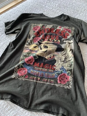 $50 • Buy PRELOVED SPELL And The Gypsy Endless Love Oversized Biker Shirt SZ XS