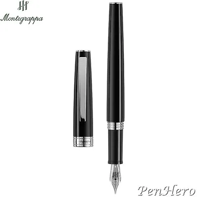 Montegrappa Armonia Black Fountain Pen Fine • $175.50