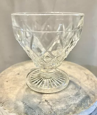 Waterford Clara Large Crystal Footed Bowl 4”X6”. Diamond Crossed Vertically • $15