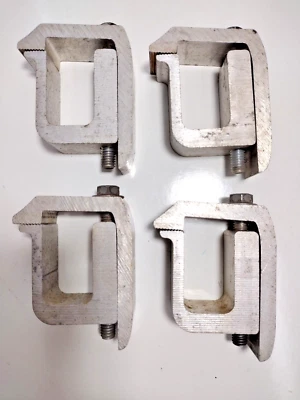 $30 • Buy Aluminum Truck Bed Canopy Shell Utility C Clamp Set Of 4 Pre-owned