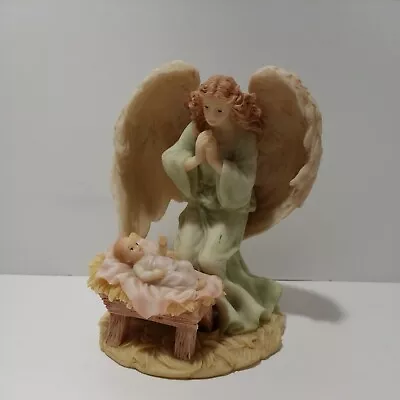 Seraphim Classics FRANCESCA Loving Guardian Nativity Angel Figurine Roman 1995 • $19.99