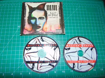 2004 CD Lest We Forget: The Best Of By Marilyn Manson Bonus Deluxe DVD Set Rare • $35