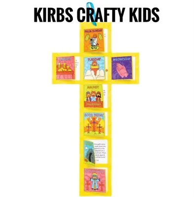 Easter Kids Craft Holy Week Colour In Calendars - Pk Of 2 - Kids Craft Activity • £3.75