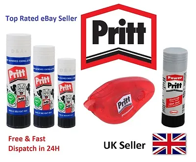 £2.49 • Buy Pritt Stick Glue / Roller Non Toxic Washable - Office School Stationary Cheapest