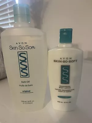 Vintage Avon Skin So Soft Lot. Bath Oil & Body Lotion. New Sealed • $40