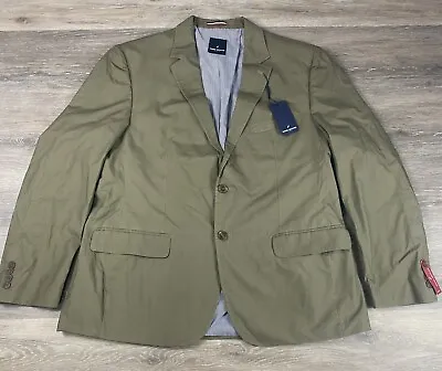 Daniel Hechter Paris Blazer Sport Coat Jacket Mens Green And Brown 46R Shape Fit • $35.99