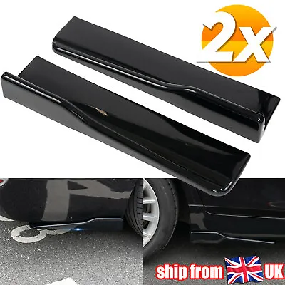 Car Van Glossy Black Side Skirt Rear Rocker Splitters Winglet Wing Lip Universal • £13.11