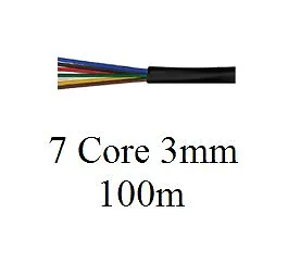 7 Core 3mm 100 Metre Automotive Cable Wire 10amp Car Truck Trailer Caravan • $269