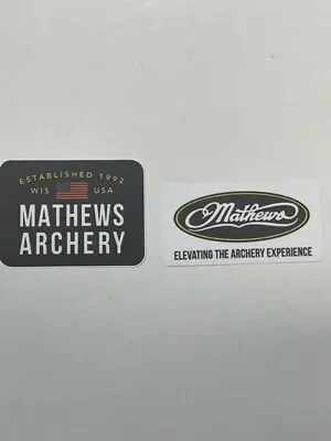 NEW Mathews Archery Sticker Decals (2 Pack) • $10.99