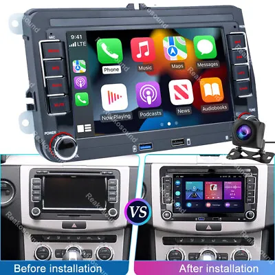 For Volkswagen Jetta Polo Passat 7  Carplay Android 13 Car Stereo Radio +Camera • $119.99