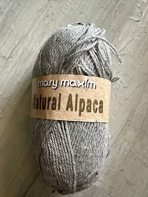 Mary Maxim Y083-309 Natural Alpaca Tweed Yarn-Grey • $14.52