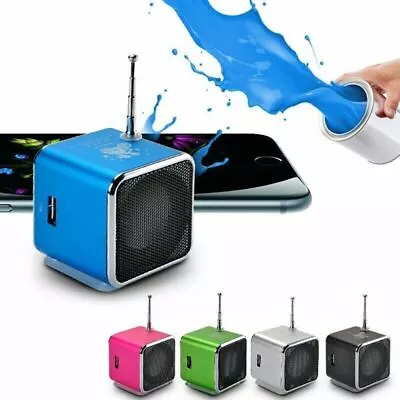 LINE IN Mini FM Radio Bluetooth Speaker MP3 Player Car Radio Retro Speaker • $19.26