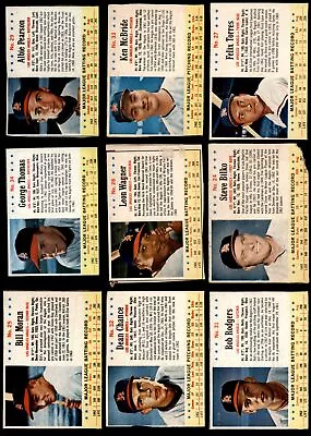 1963 Post Cereal Los Angeles Angels Near Team Set 3 - VG (9 / 11 Cards) • $105