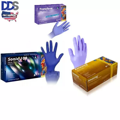Nitrile Disposable Medical Exam Gloves 100 200 300 (Vinyl-Latex-Powder Free) • $69.99