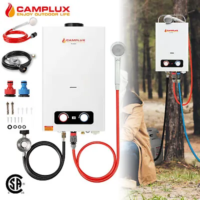 Camplux Pro 2.64 GPM Gas Water Heater Portable Tankless Hot Outdoor Hot Shower • $143.99