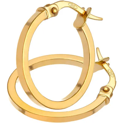 9ct Yellow Gold 1.5cm Diameter Hoop Earrings By Citerna • £55.21