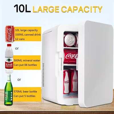 10L 8L Mini Fridge Table Top Electric Small Cooler Portable Bedroom Ice Box Gift • $56.95