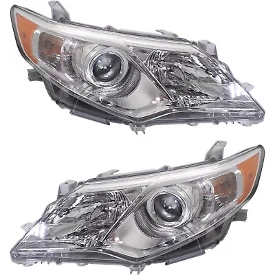 For 2012-2014 Toyota Camry Projector Headlights Headlamps Replacement Left+Right • $109.22