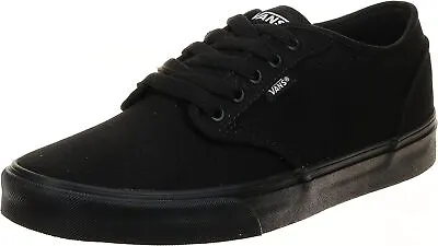 Vans Mens Atwood Skateboarding Shoes Trainers 7 - 13 All Black Sneakers • £45.99