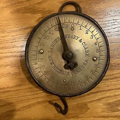 Antique Landers Frary & Clark Hanging Scale New Britain Connecticut USA 24 Lb • $55