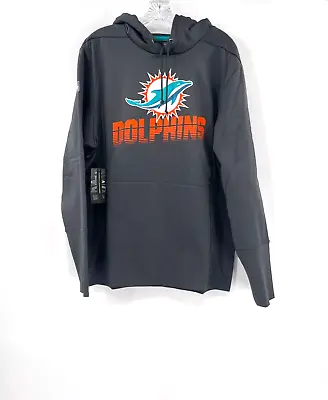 Miami Dolphins Orange Logo Grey Hoodie With Zipper Pockets New W/ Tags Size-3xl • $79.99