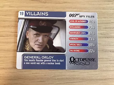 007 Spy Files Cards 2002 Villains #19 General Orlov  • £0.99