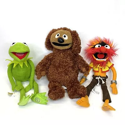 Disney Store Original Muppets Rowlf Kermit & Animal Stuffed Toy Lot Of 3 Bundle • $149.99