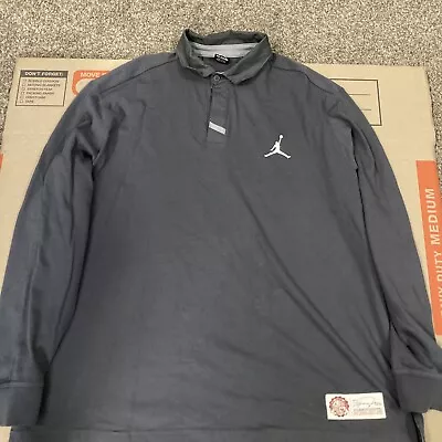 Air Jordan Mens 3XL Jumpman Long Sleeve Polo Shirt • $39.98