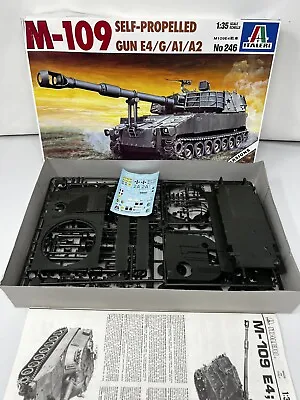 Italeri M-109 Self Propelled Gun E4/G/A1/A2 Tank Kit No.246 Vintage • $40