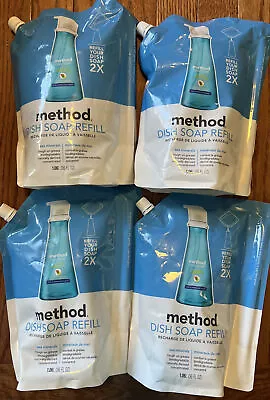 LOT OF 4- Method Gel Dish Soap Pump Refill Sea Minerals 36 Ounce NEW SEALED • $44.95