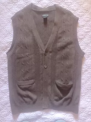 Mens Medium At Johns Bay Button Up Cardigan Vest With Pockets • $7