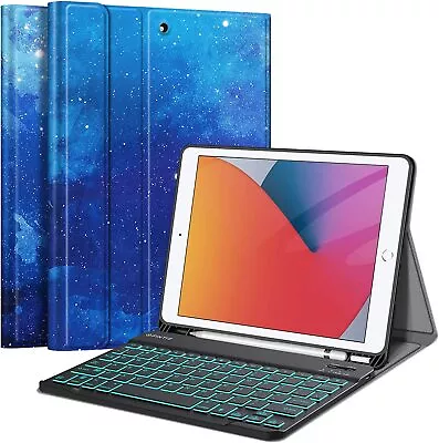 7 Color Backlight Keyboard Case For IPad 9th / 8th / 7th Gen Soft TPU Back Cover • $20.99