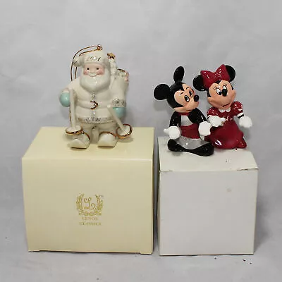 Lenox Santa Downhill Delivery. Mickey And Minnie Salt And Pepper CB00942. • $11.99